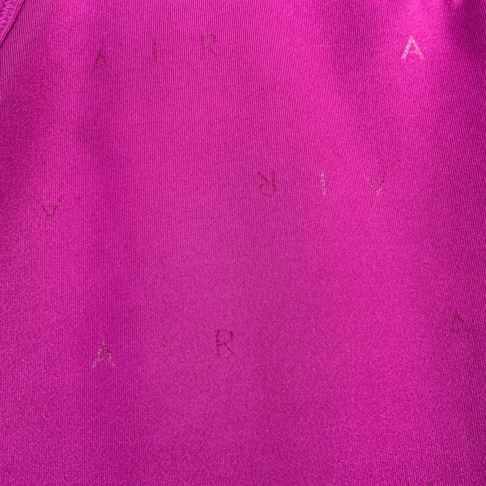 Nike Air Womens Medium Support Sports Bra Magenta Purple Monogram Logo Small